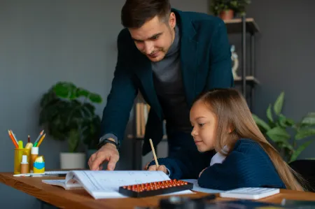 girl learning